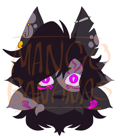 Semi-symmetrical Head-Shot, Flat Color
